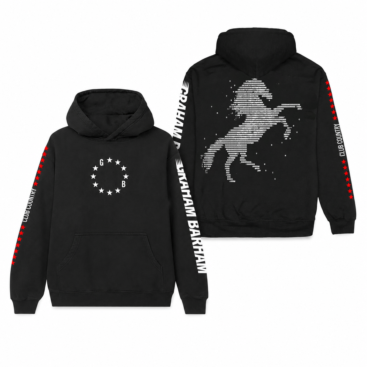 Club Country Black Hoodie